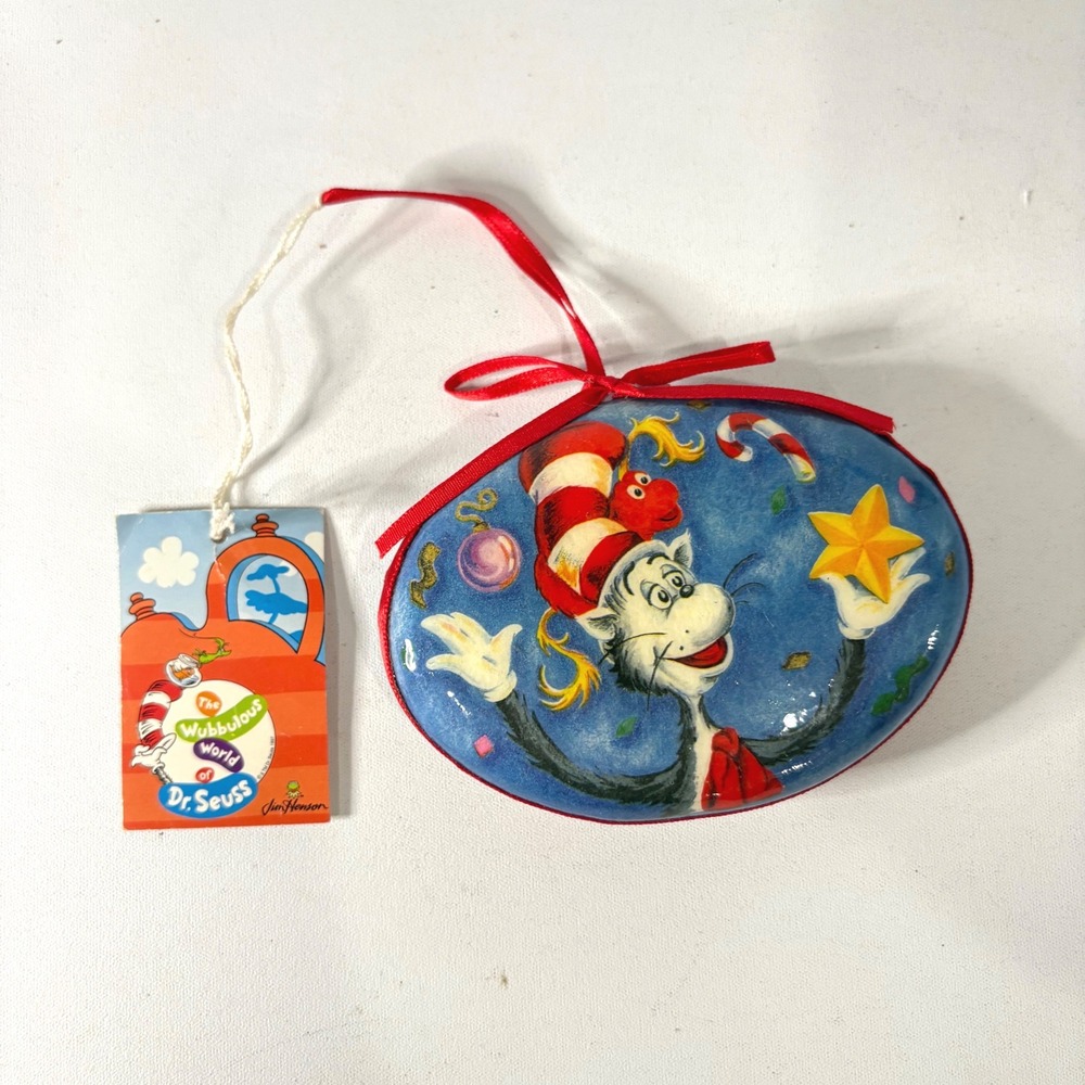 Vintage 1997 Dr Seuss Cat in the Hat Jingle Day Ornament Midwest Cannon Falls